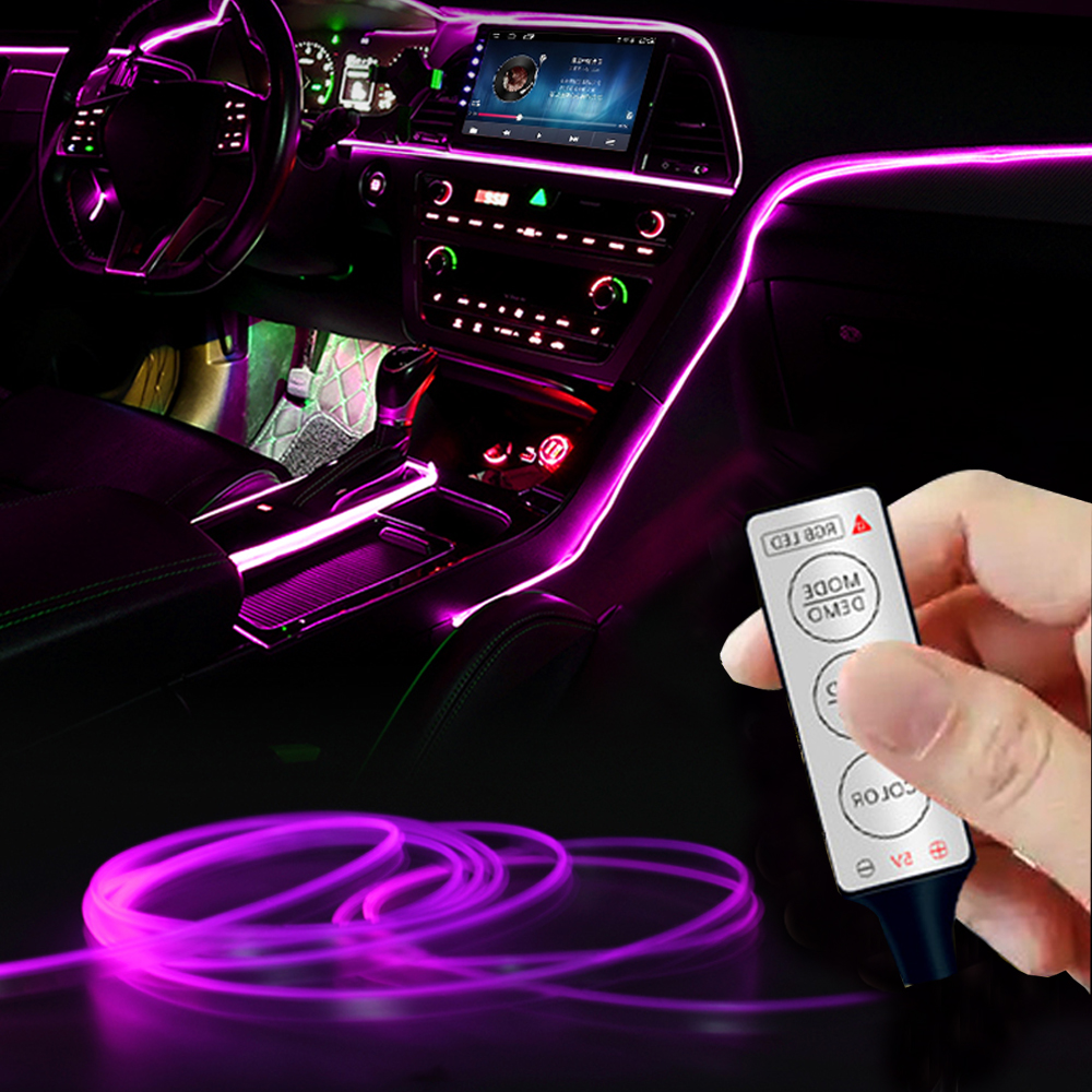 Ambient Light Bar Usb - 1/2/3/4/5M Rgb Neon Car Interior Atmosphere
