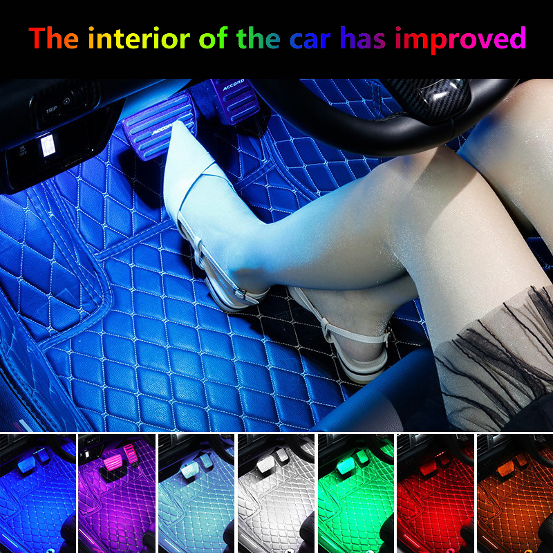 Ambient Light Bar Usb - 48 LED RGB Car Foot Ambient