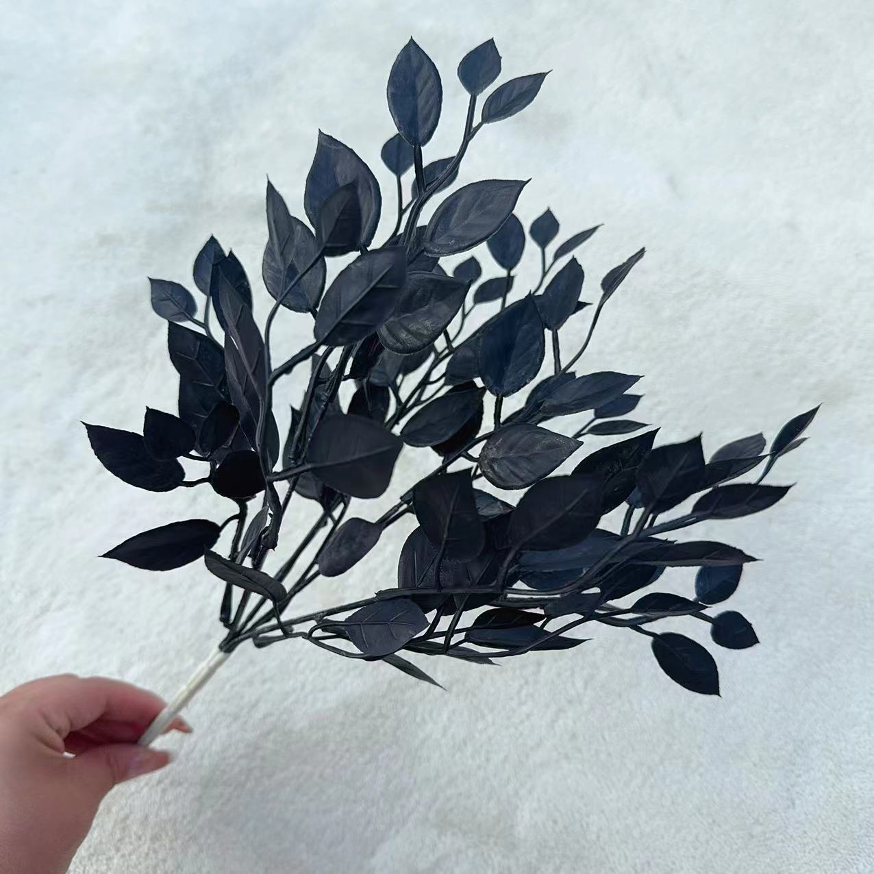 Black Halloween Artificial Flo - Desk Setup Plants 评论和价格