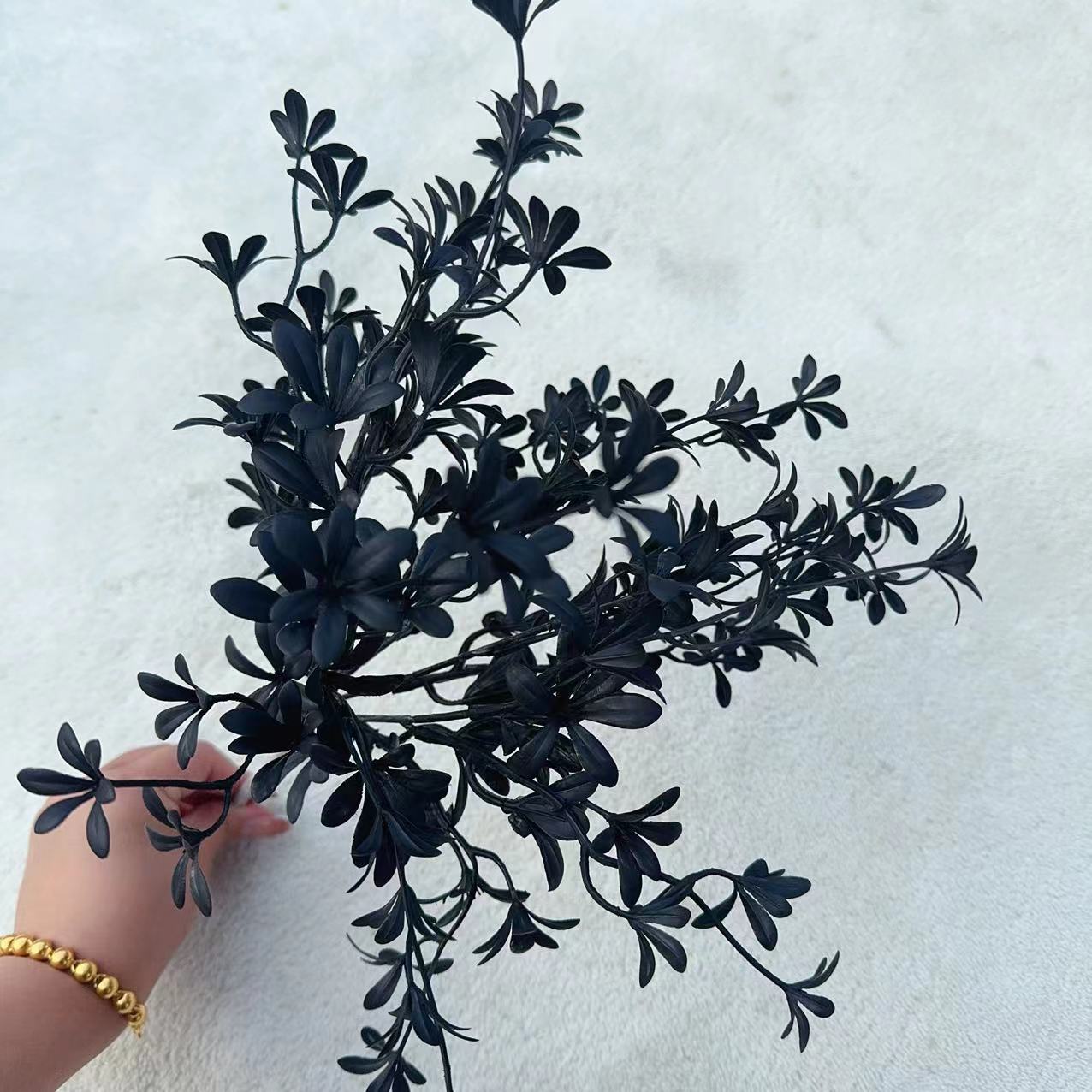 Black Halloween Artificial Flo - Desk Setup Plants 评论和价格