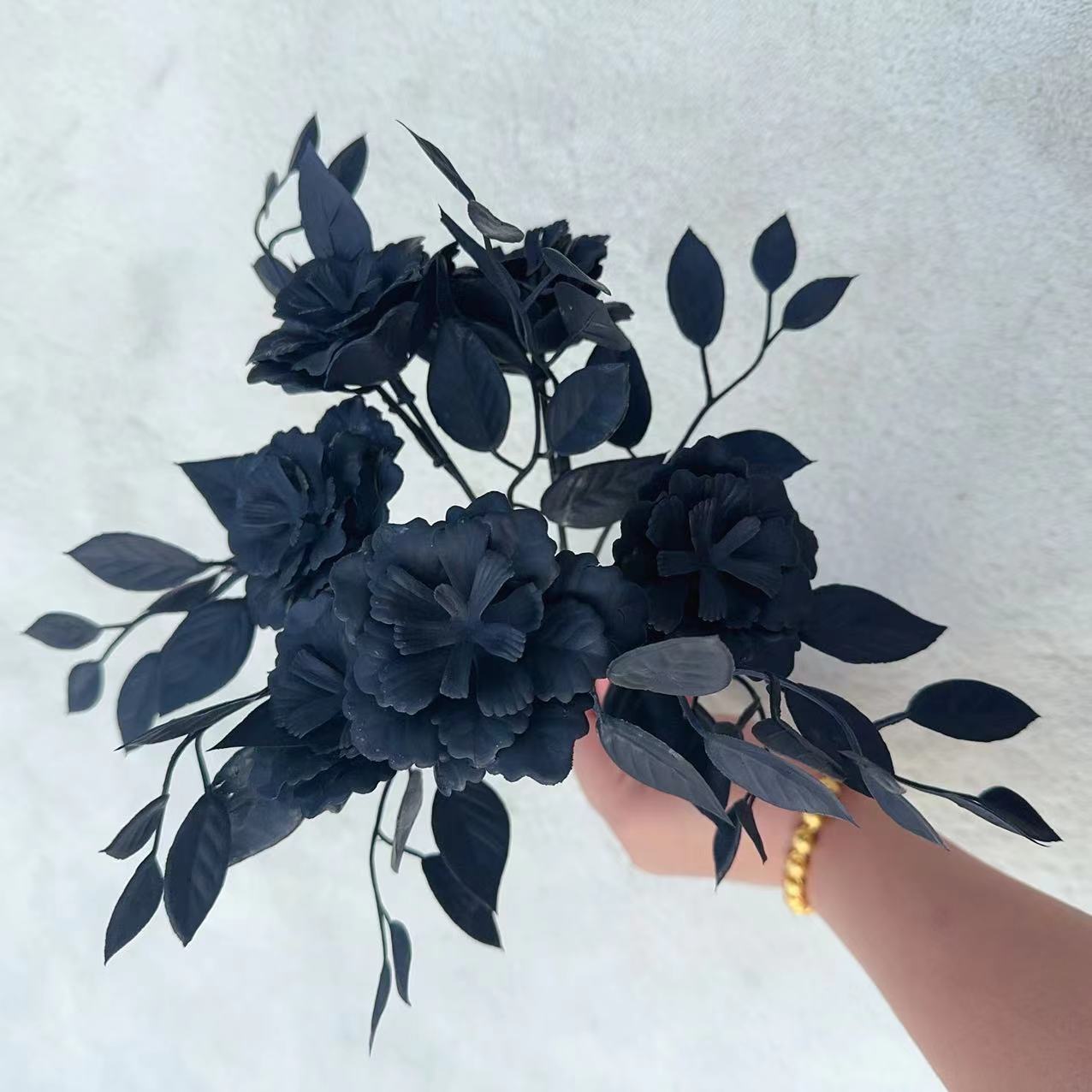 Black Halloween Artificial Flo - Desk Setup Plants 评论和价格