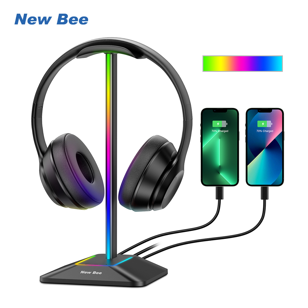 New Bee Z8 RGB Headphones Stan - Gaming Setup Desk 评论和价格