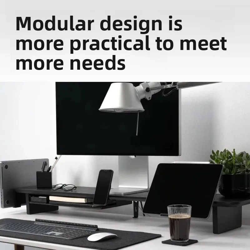 Solid Wood Monitor Riser Stand - Desk Setup Living Room 评论和价格