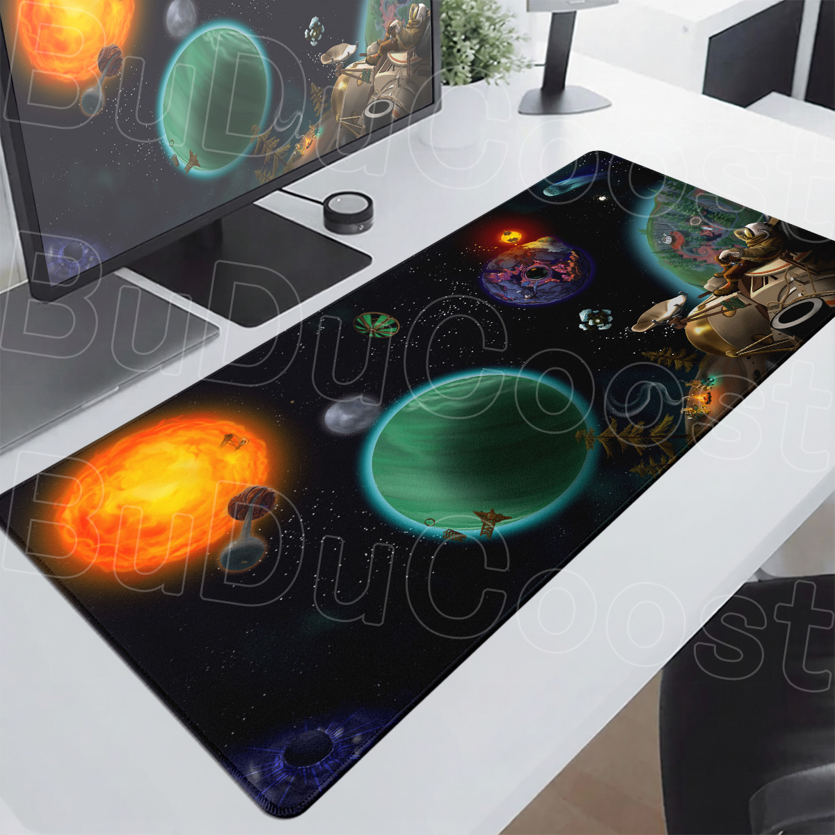 Black & White Universe Space S - Desk Setup Anime 评论和价格