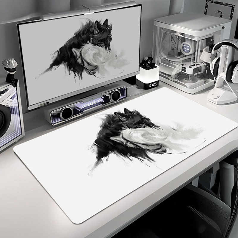 Black Cat Fairy Large Mouse Pa - Desk Setup Black And White 评论和价格