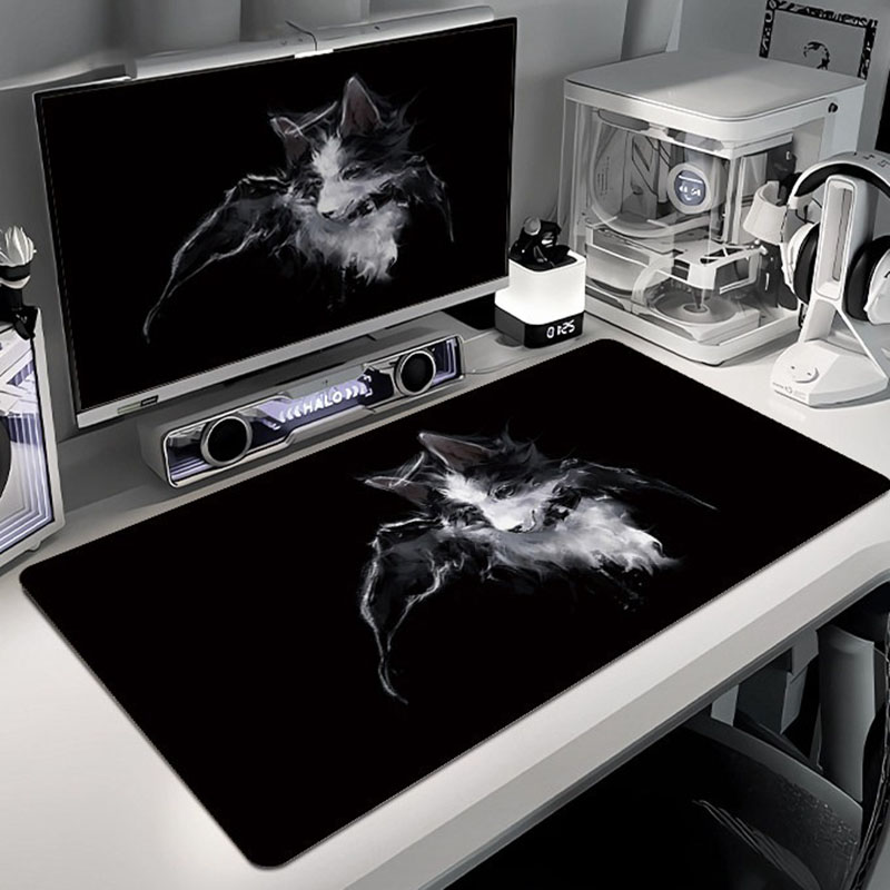 Black Cat Fairy Large Mouse Pa - Desk Setup Black And White 评论和价格