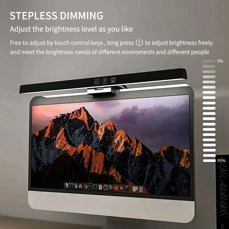 LED 33cm 50cm Monitor Light Ba - Desk Setup No Computer 评论和价格