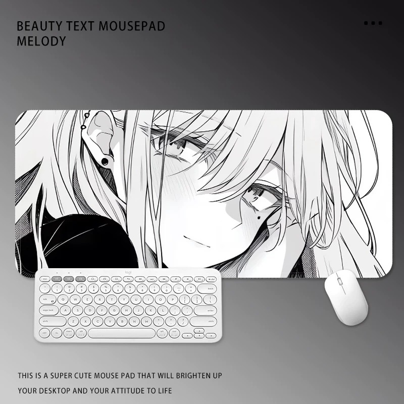 Black and White Manga Girl Mou - Desk Setup Black And White 评论和价格