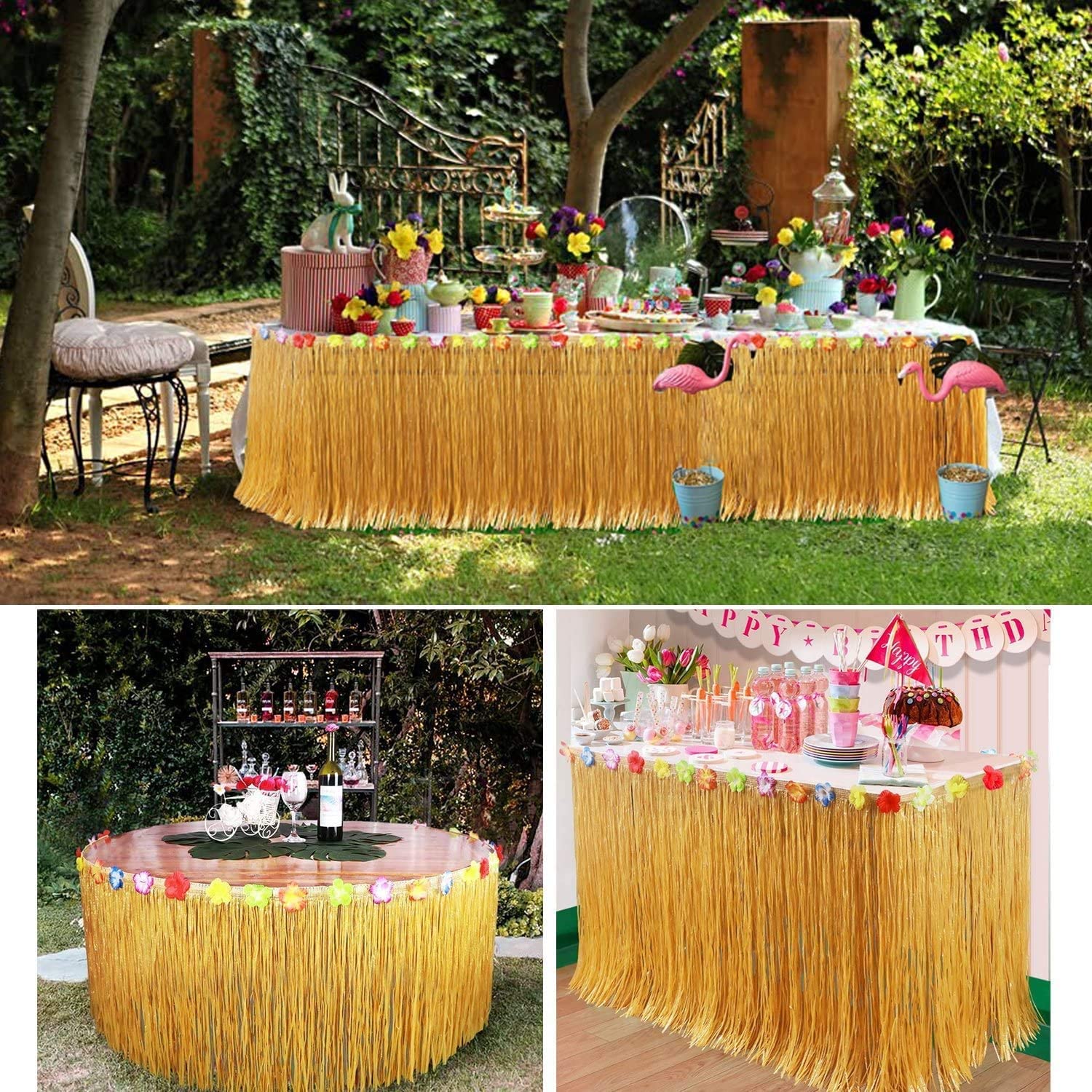 Straw Color Luau Grass Table S - Desk Setup Plants 评论和价格