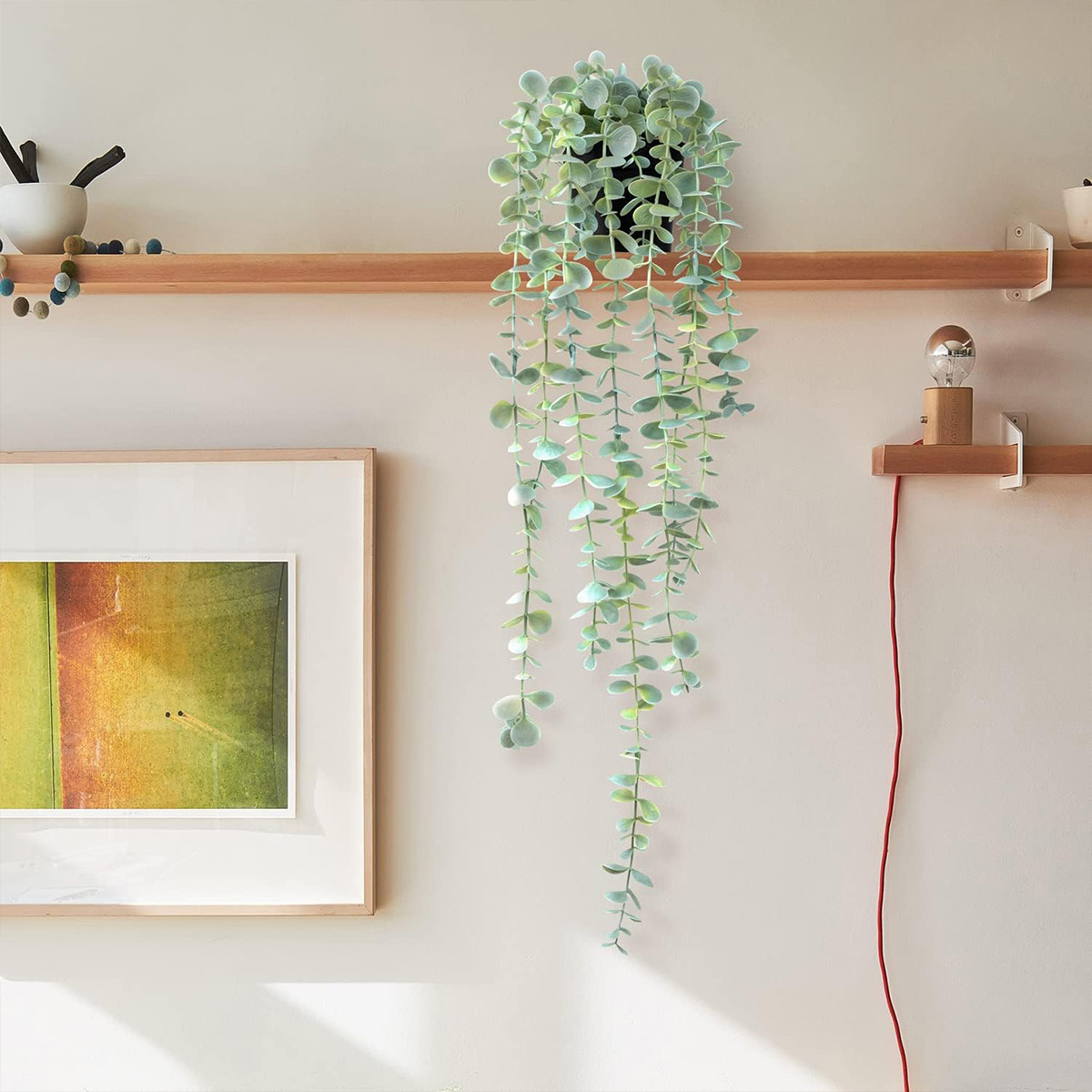 Artificial Ivy Hanging Eucalyp - Desk Setup Plants 评论和价格
