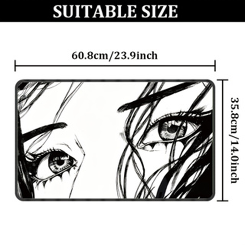 1Pcs Gaming Mouse Pad Desk Mat - Desk Setup Black And White 评论和价格
