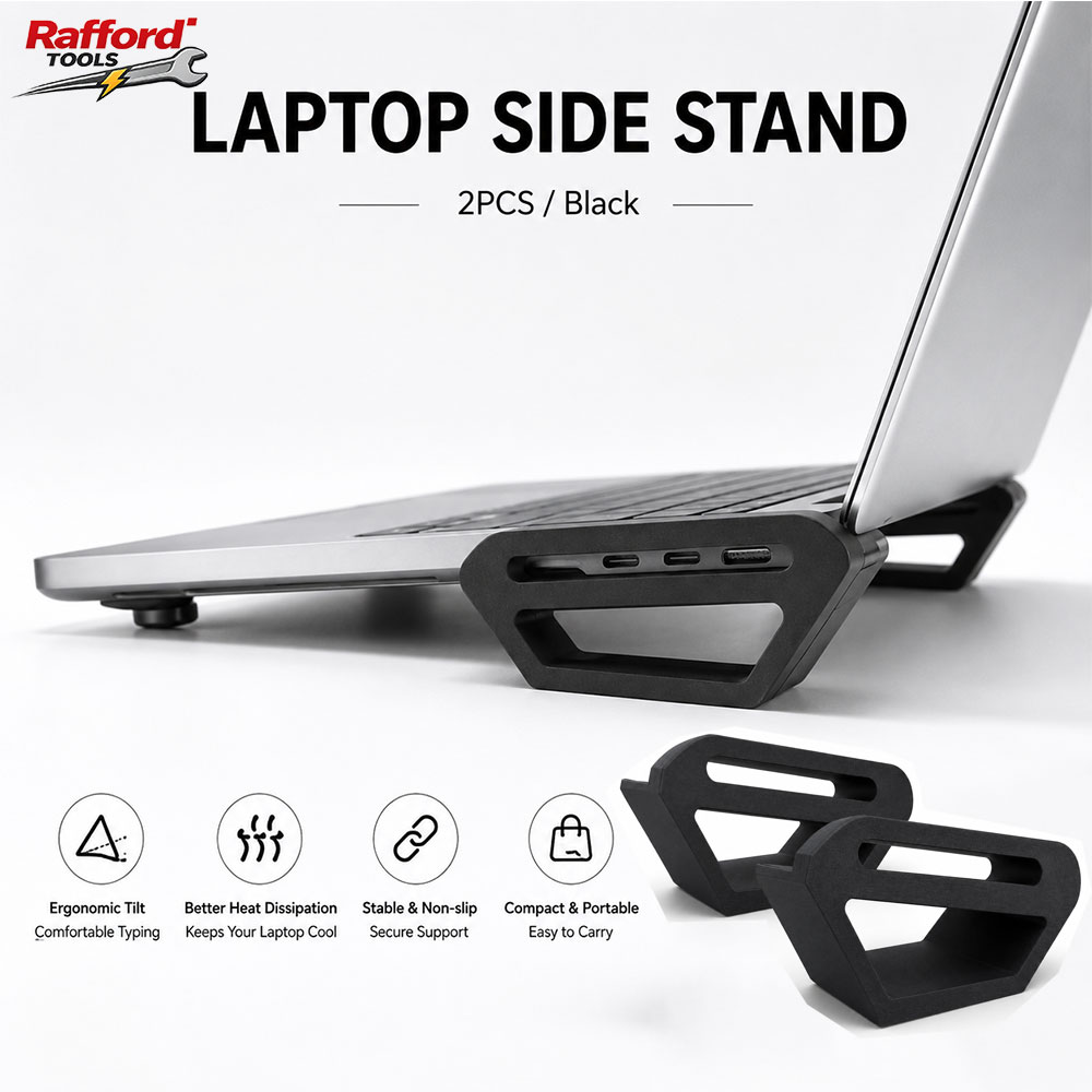 Rafford Laptop Side Stand, Por - Desk Setup Macbook 评论和价格