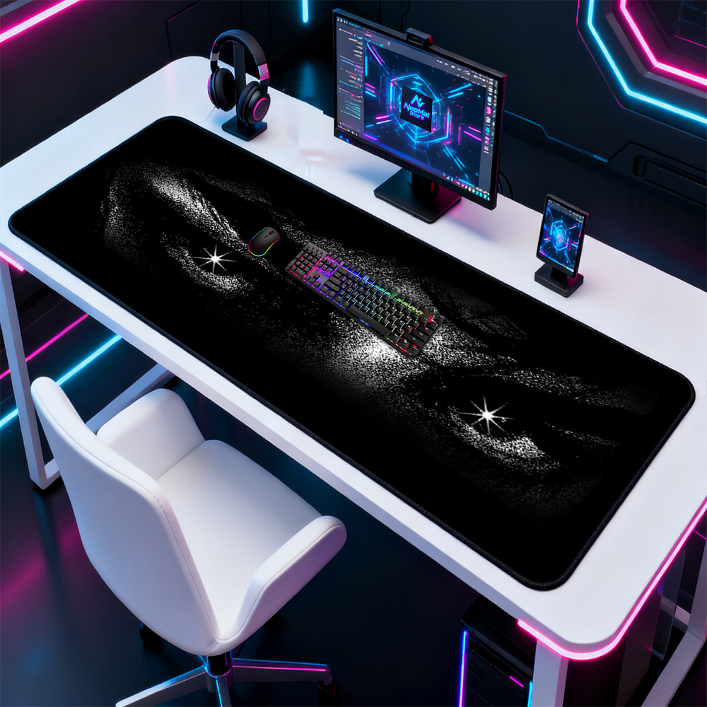 Gothic Desk Mat Extra Gaming L - Desk Setup Black And White 评论和价格