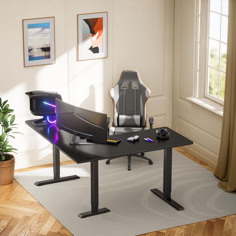 Specialties Computer Desk with - Desk Setup Grey 评论和价格