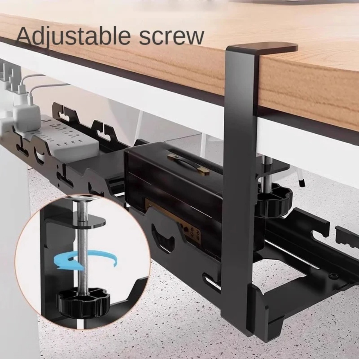 Under Desk Cable Tray Telescop - Desk Setup Living Room 评论和价格