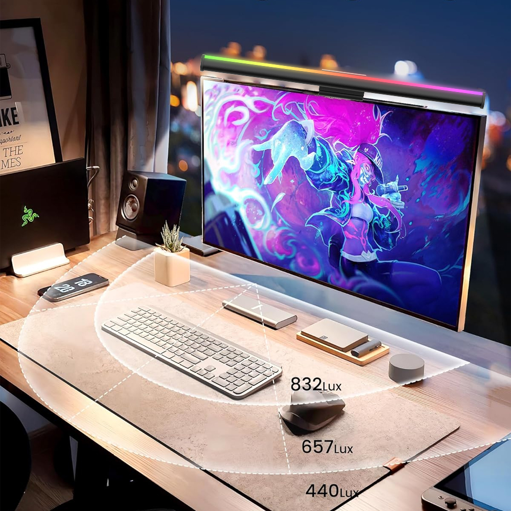 Screen Hanging Lamp Monitor Li - Gaming Setup Desk 评论和价格