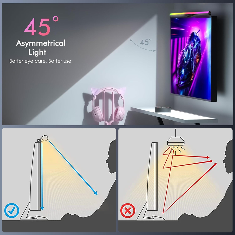 Screen Hanging Lamp Monitor Li - Gaming Setup Desk 评论和价格