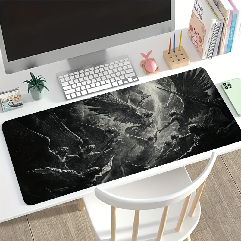 Epic Angel War Scene Extended  - Desk Setup Black And White 评论和价格