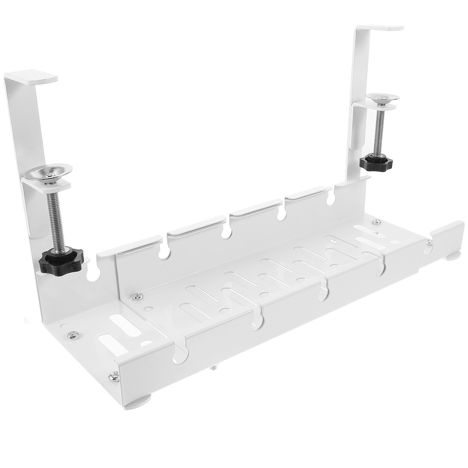 Under Desk Cable Organizer Tra - Desk Setup With Keyboard Tray 评论和价格