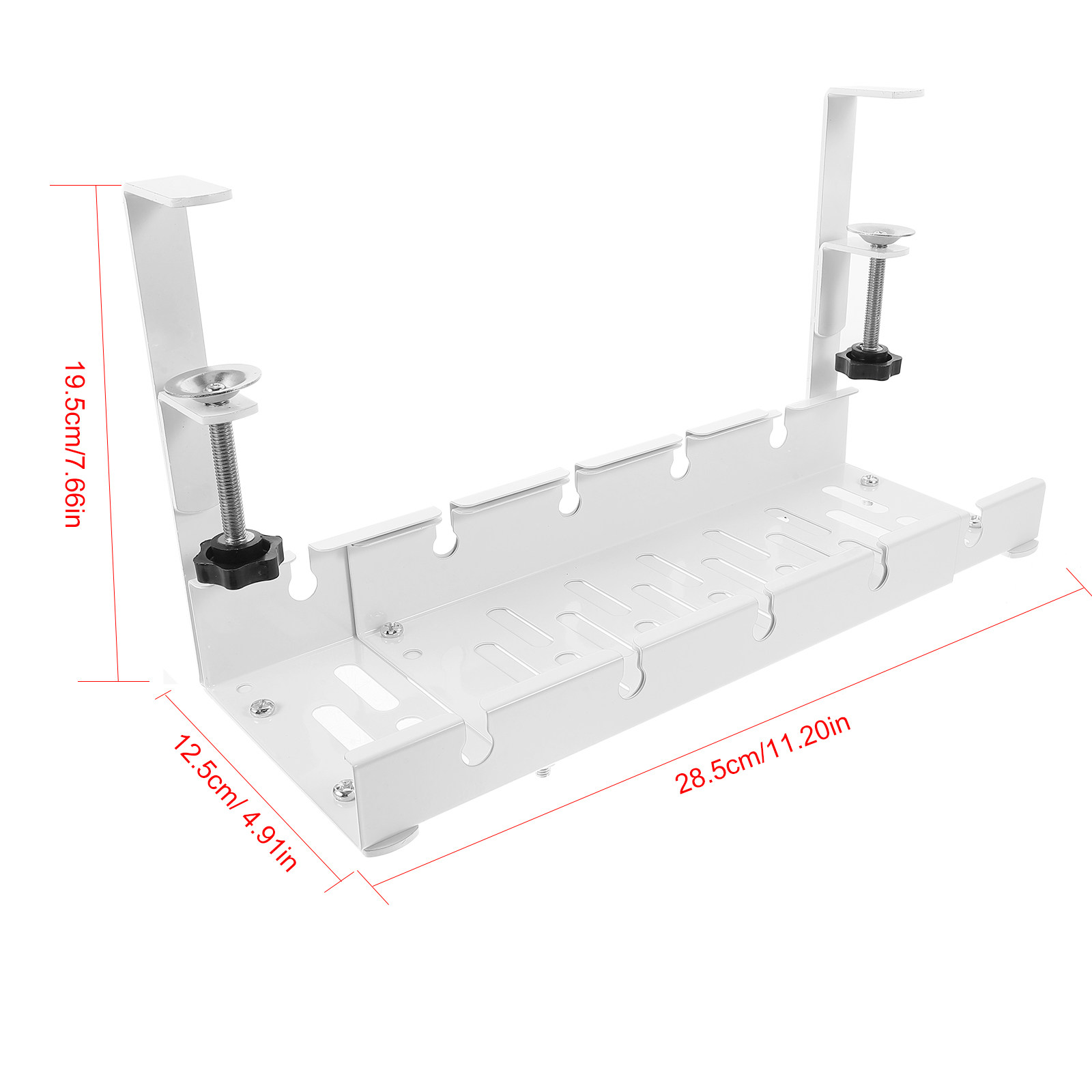 Under Desk Cable Organizer Tra - Desk Setup With Keyboard Tray 评论和价格