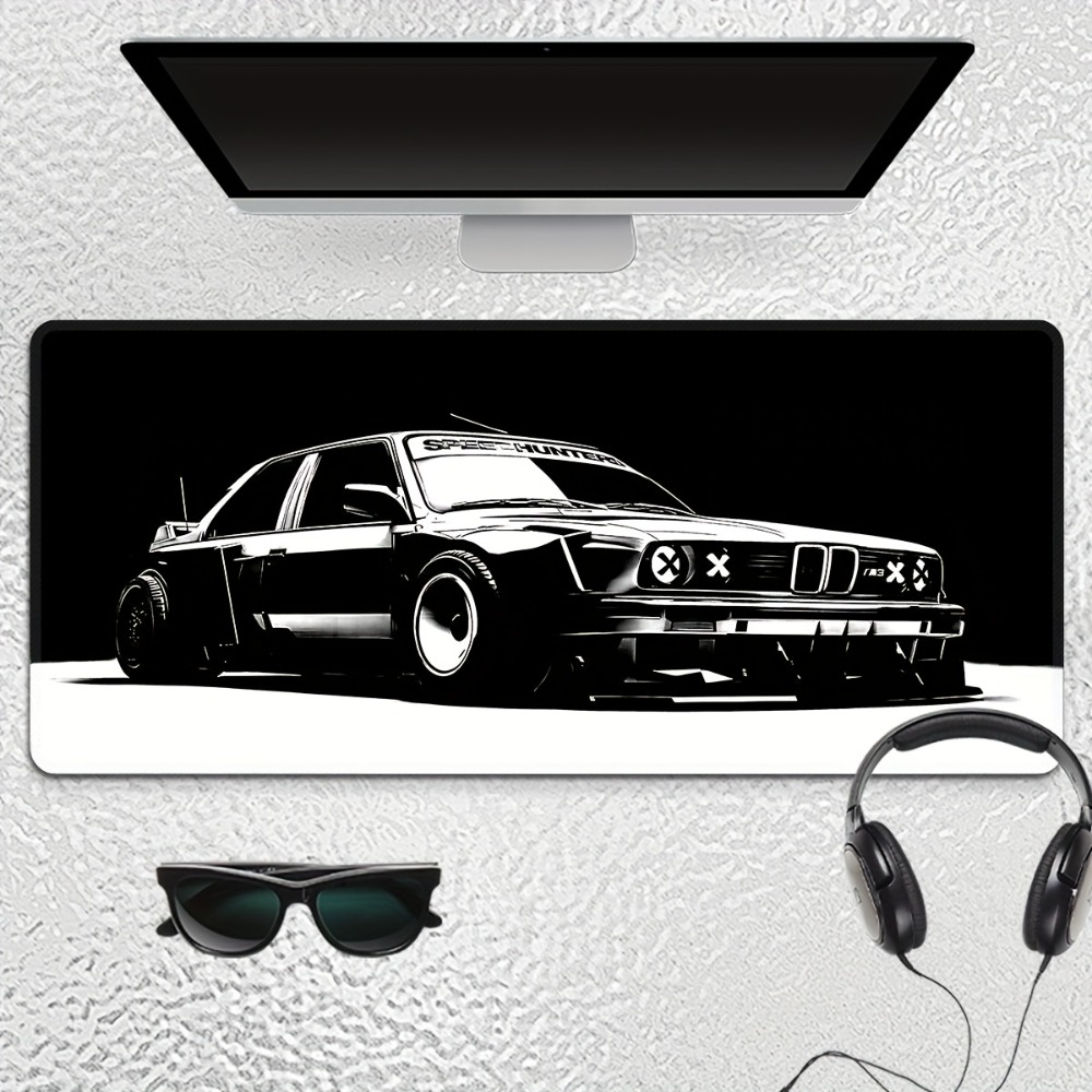 Large Black White Car Gaming M - Desk Setup Black And White 评论和价格