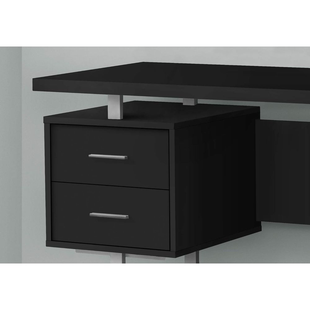 Contemporary 60 Work Desk with - Desk Setup Grey 评论和价格