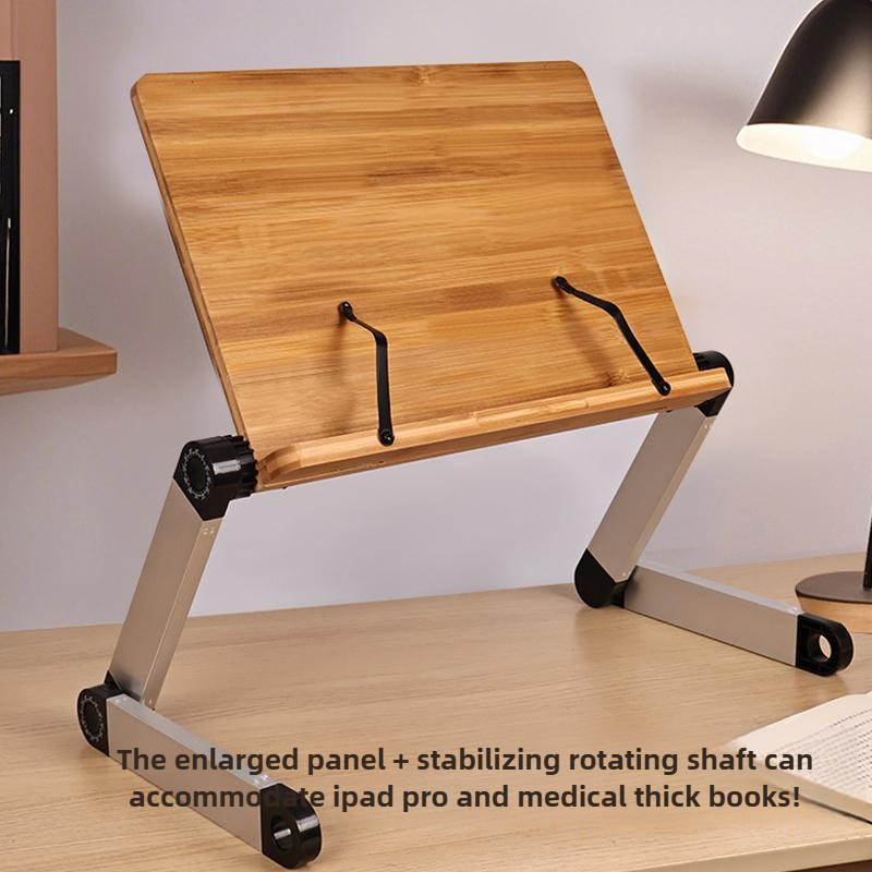 Adjustable Bamboo Bed Desk Fol - Desk Setup Living Room 评论和价格