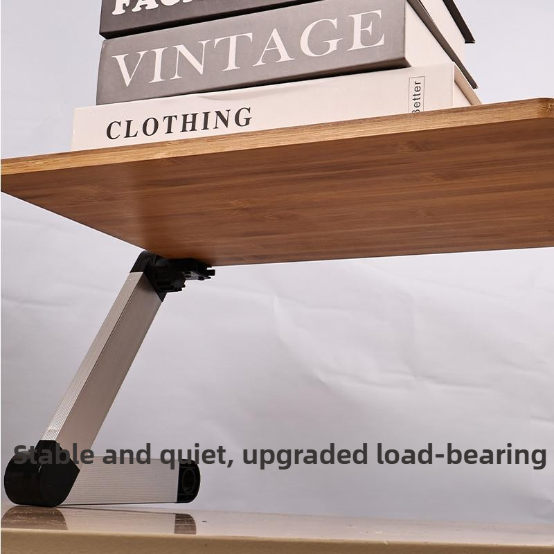 Adjustable Bamboo Bed Desk Fol - Desk Setup Living Room 评论和价格