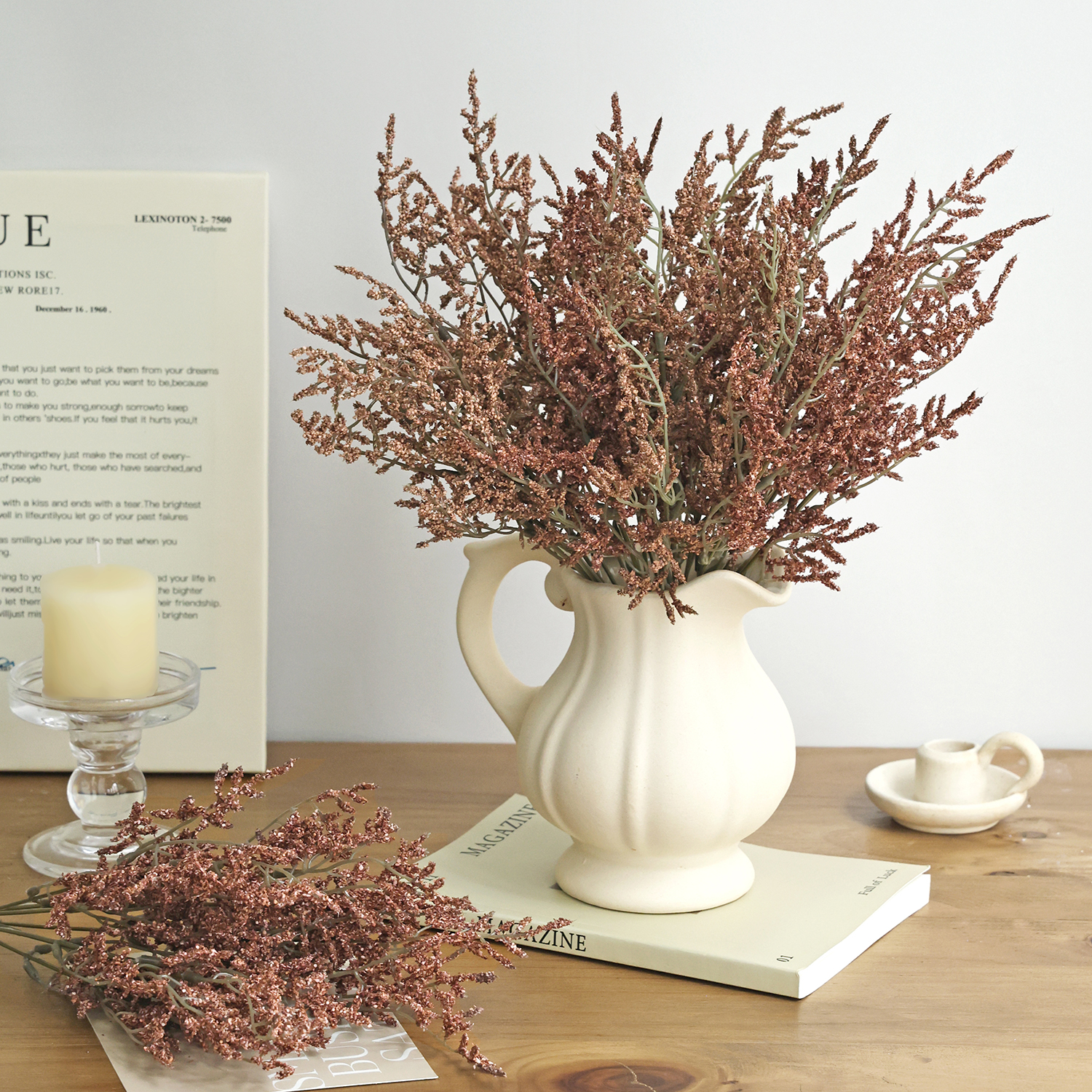Artificial Plants Grass Festiv - Desk Setup Plants 评论和价格