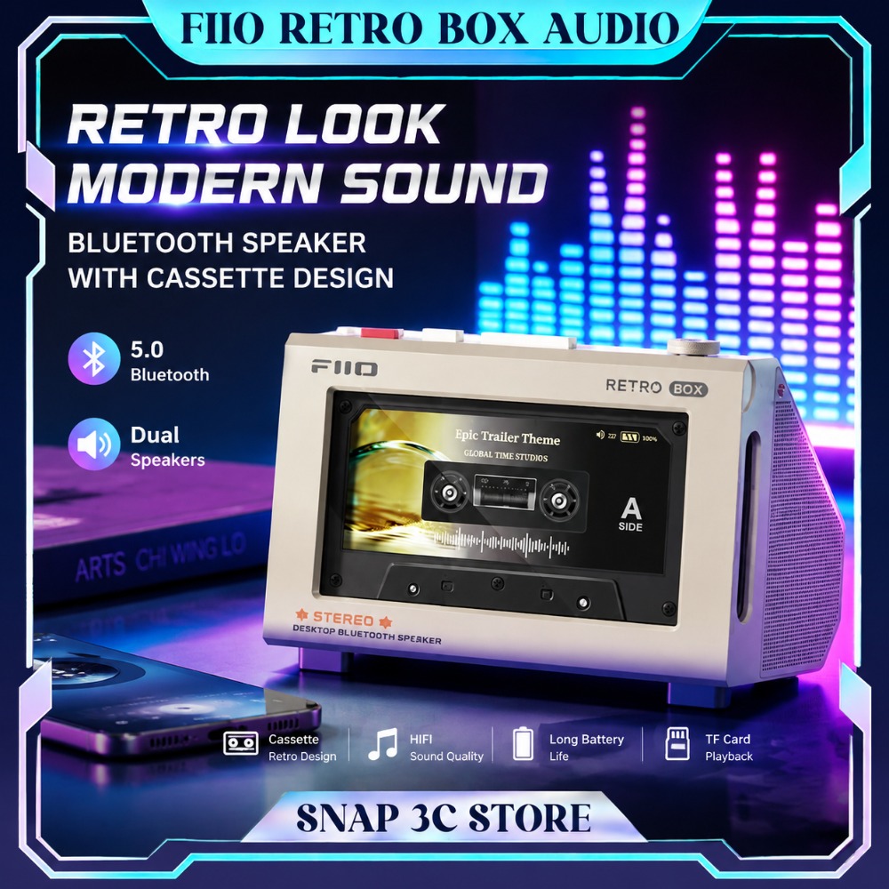 FiiO RETRO BOX Cassette Style  - Speaker Desk Setup 评论和价格
