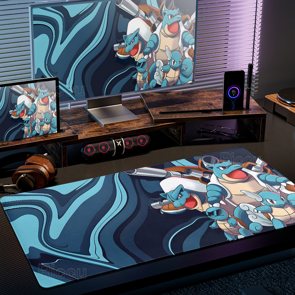 Anime Cartoon P-Pokémon Fluid  - Desk Setup Background 评论和价格