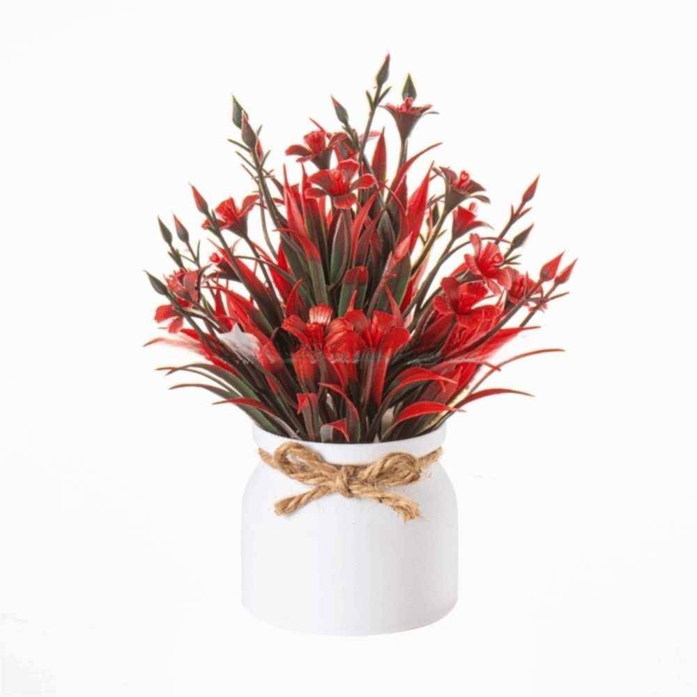 New Fake Potted Flowers Evergr - Desk Setup Plants 评论和价格