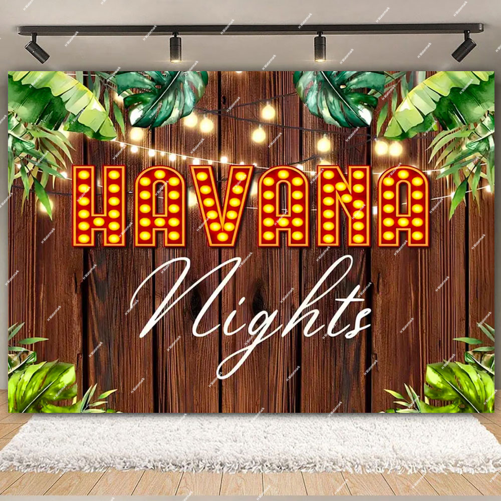 Havana Nights Backdrop Birthda - Desk Setup Plants 评论和价格