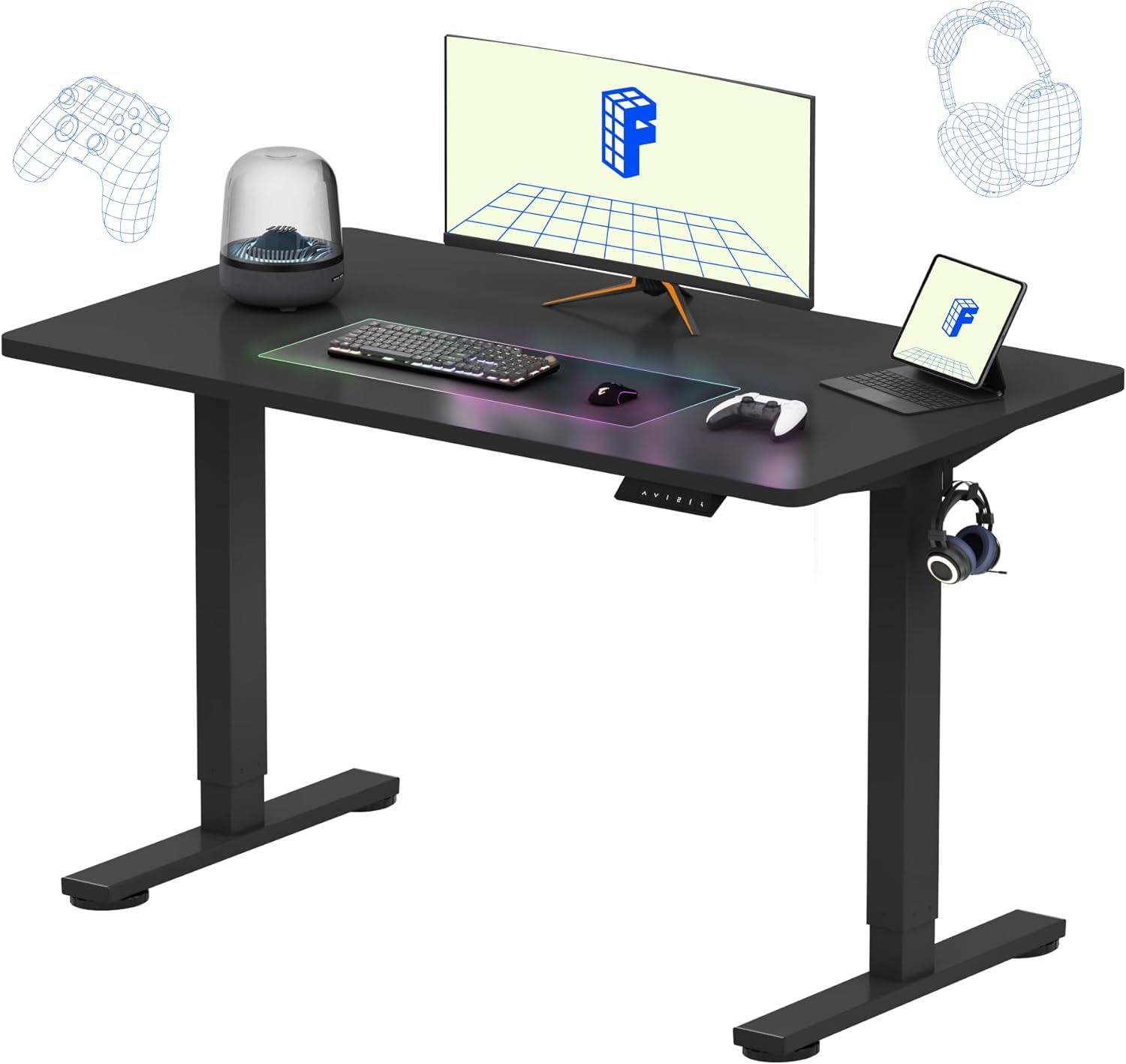 Electric Height Adjustable Sta - Desk Setup One Monitor 评论和价格