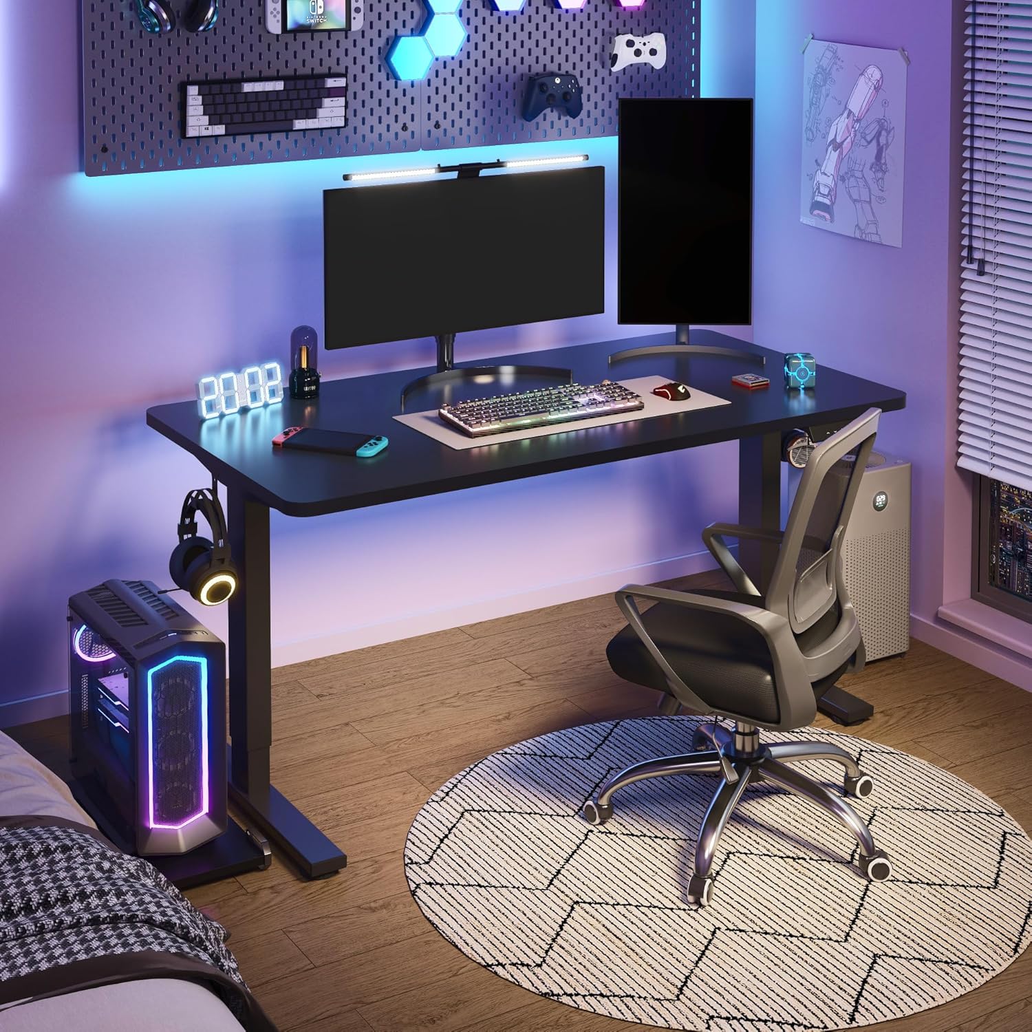 Electric Height Adjustable Sta - Desk Setup One Monitor 评论和价格