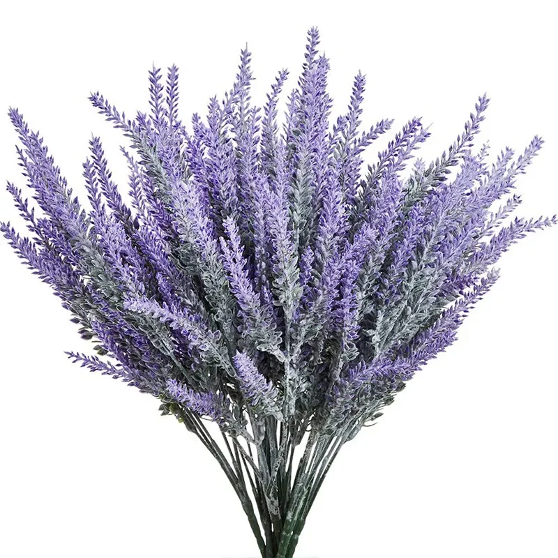 1 Bundle Purple Artificial Lav - Desk Setup Plants 评论和价格