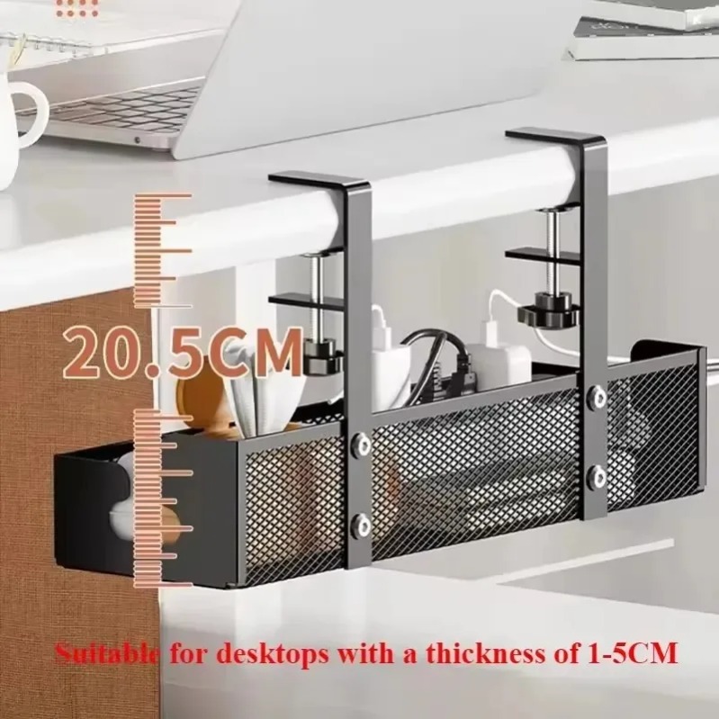 Desk Cord Storage rack No Dril - Desk Setup Living Room 评论和价格
