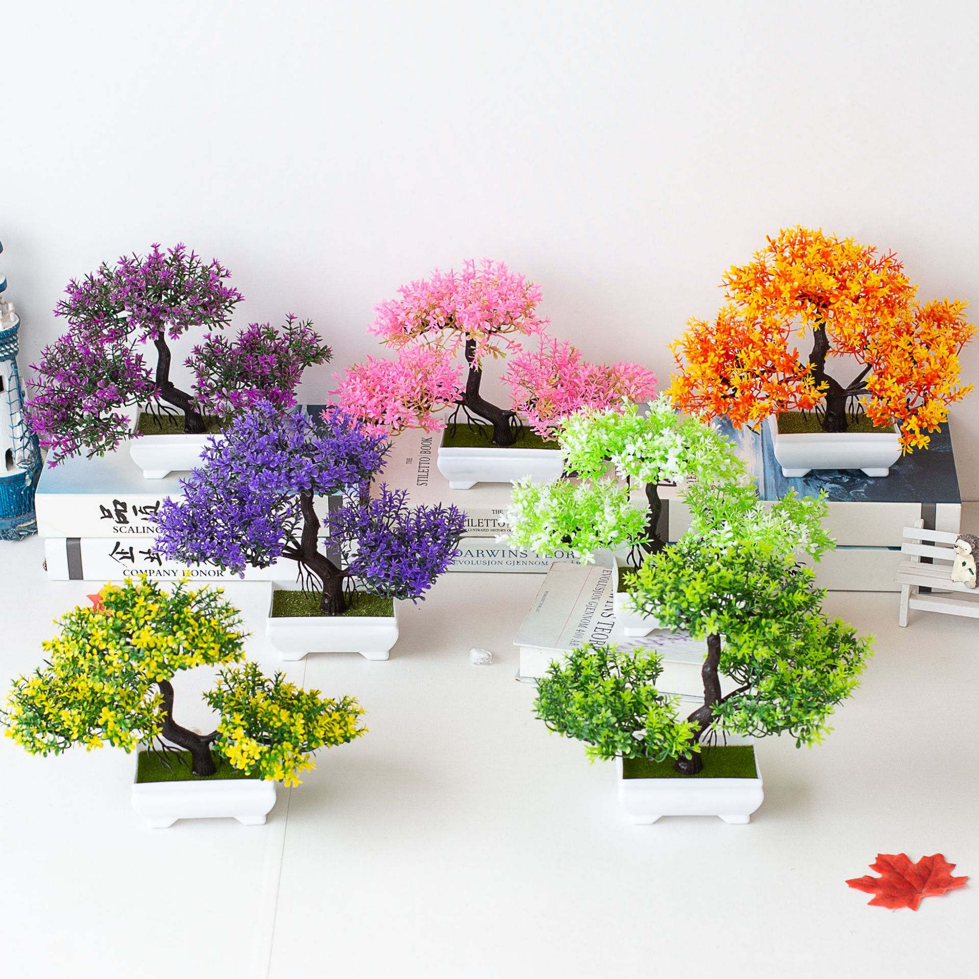 Artificial Plants Bonsai Fake  - Desk Setup Plants 评论和价格