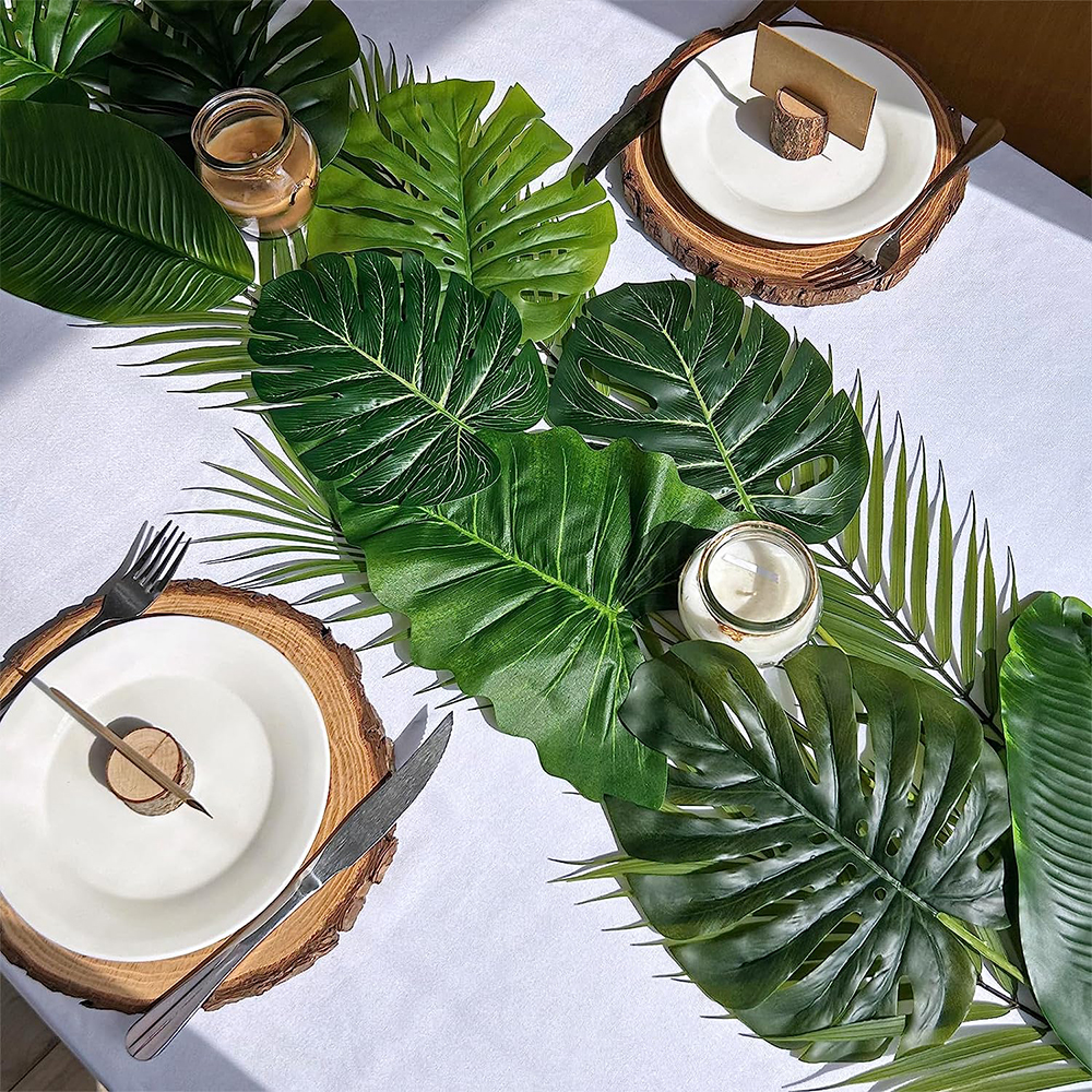 Artificial Green Tropical Palm - Desk Setup Plants 评论和价格