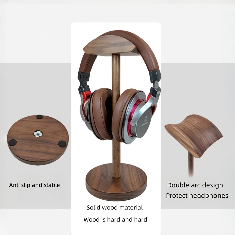 PGY Wooden Headphone Stand Erg - Desk Setup Living Room 评论和价格