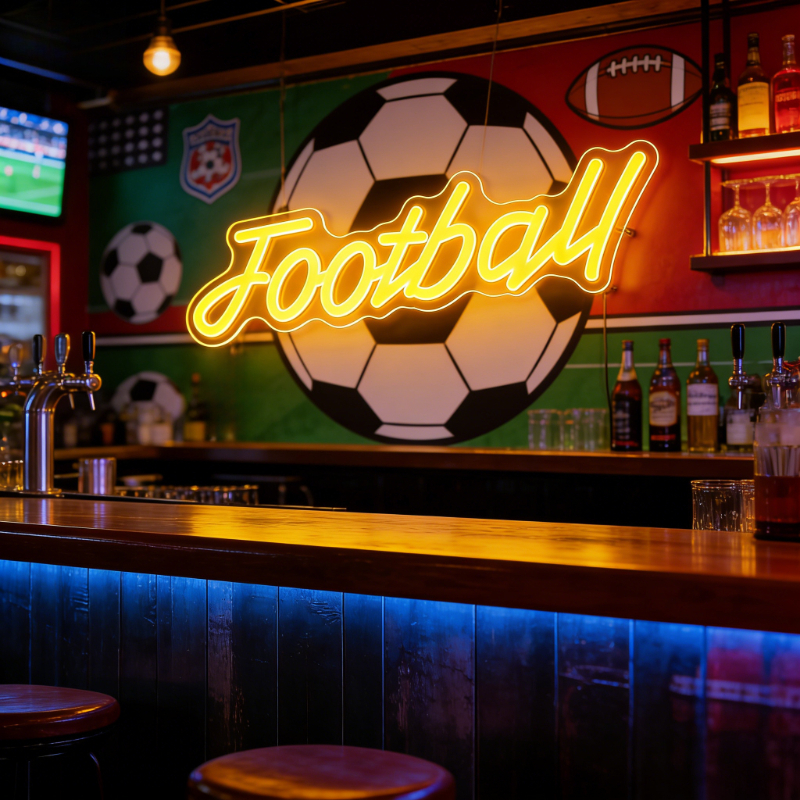 Football Dimmable LED Neon Sig - Ambient Light Bar Usb 评论和价格