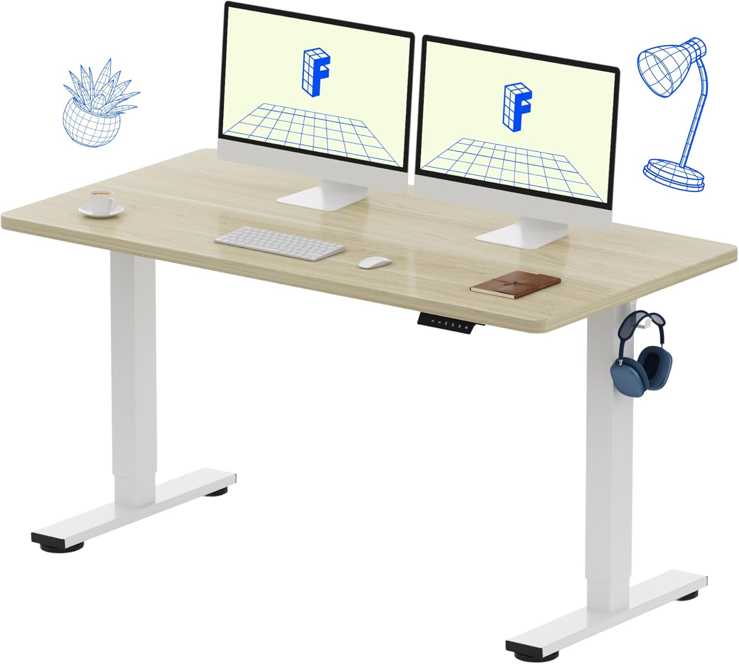 Electric Height Adjustable Sta - Desk Setup One Monitor 评论和价格