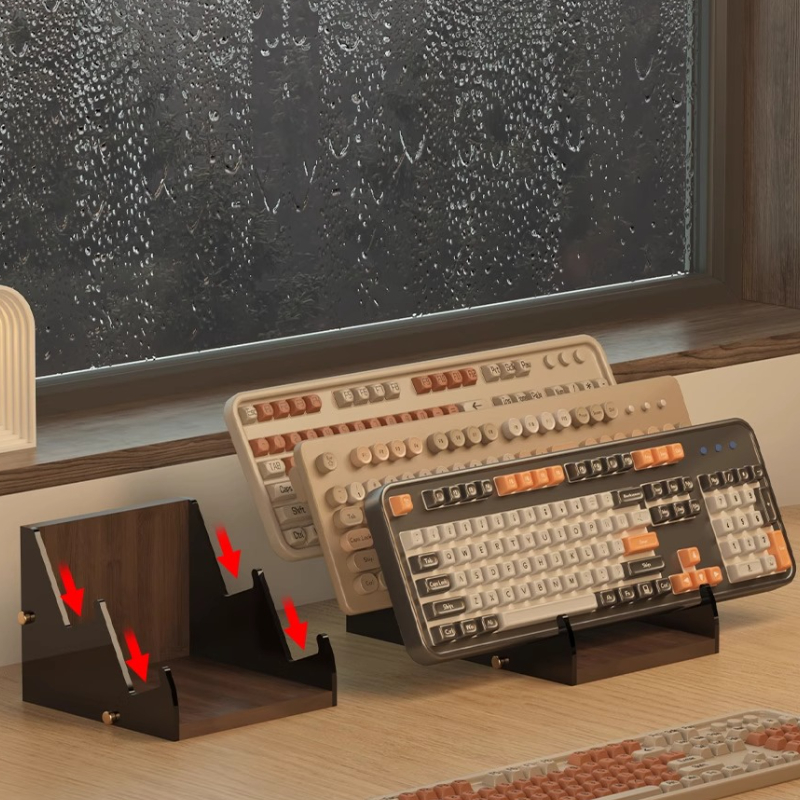 Acrylic Floating Keyboard Stan - Desk Setup Living Room 评论和价格