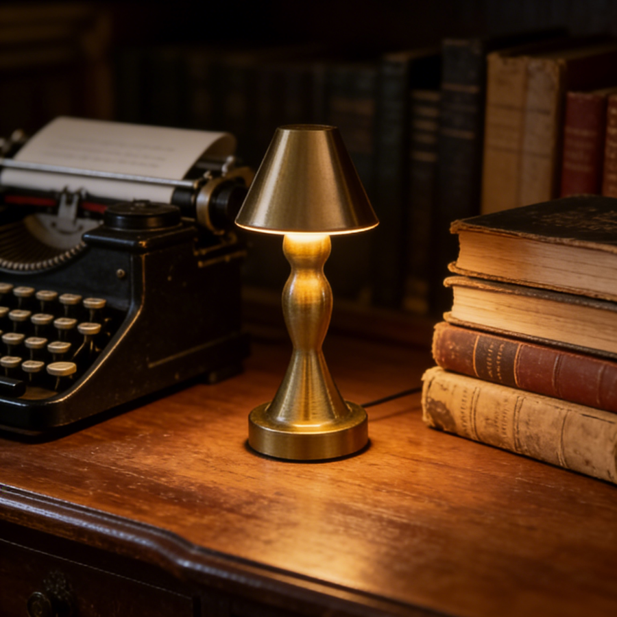 1PC Vintage Brass Table Lamp,  - Ambient Light Bar Usb 评论和价格
