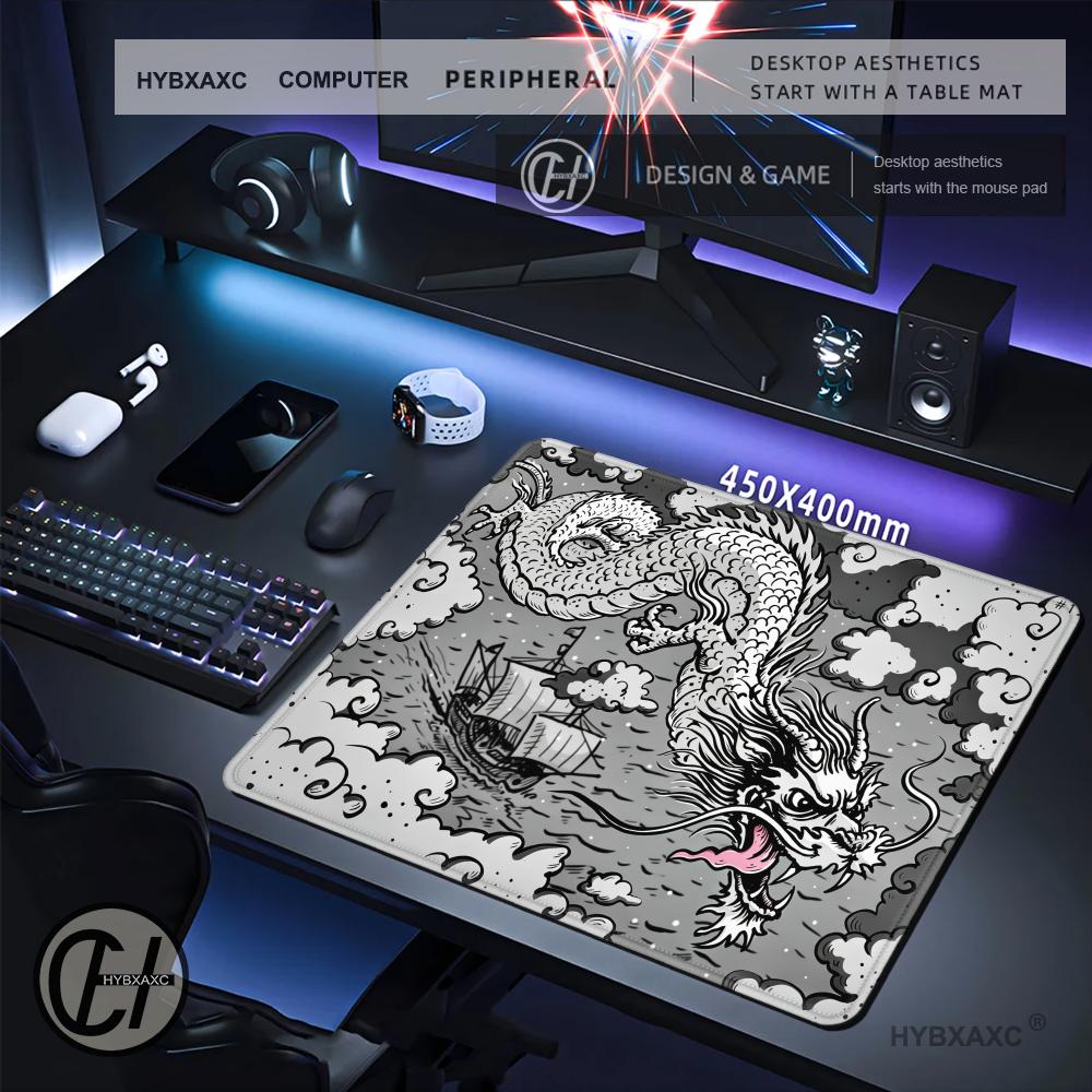HYBXAXC Black White Dragon Clo - Desk Setup Black And White 评论和价格