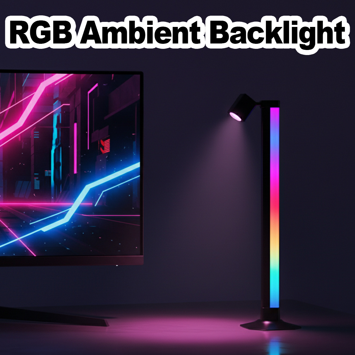 Smart Light Bar LED RGB Music  - Desk Setup Background 评论和价格