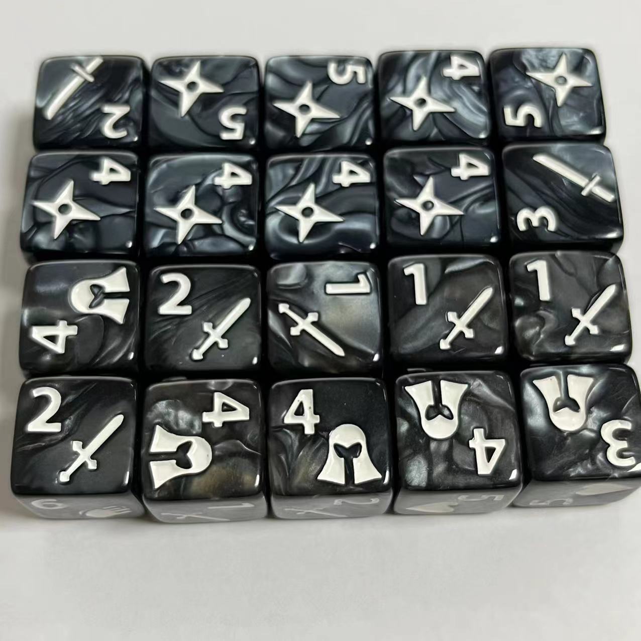 10 Pcs Set of New 16mm 6 Sided - Gaming Setup Desk 评论和价格