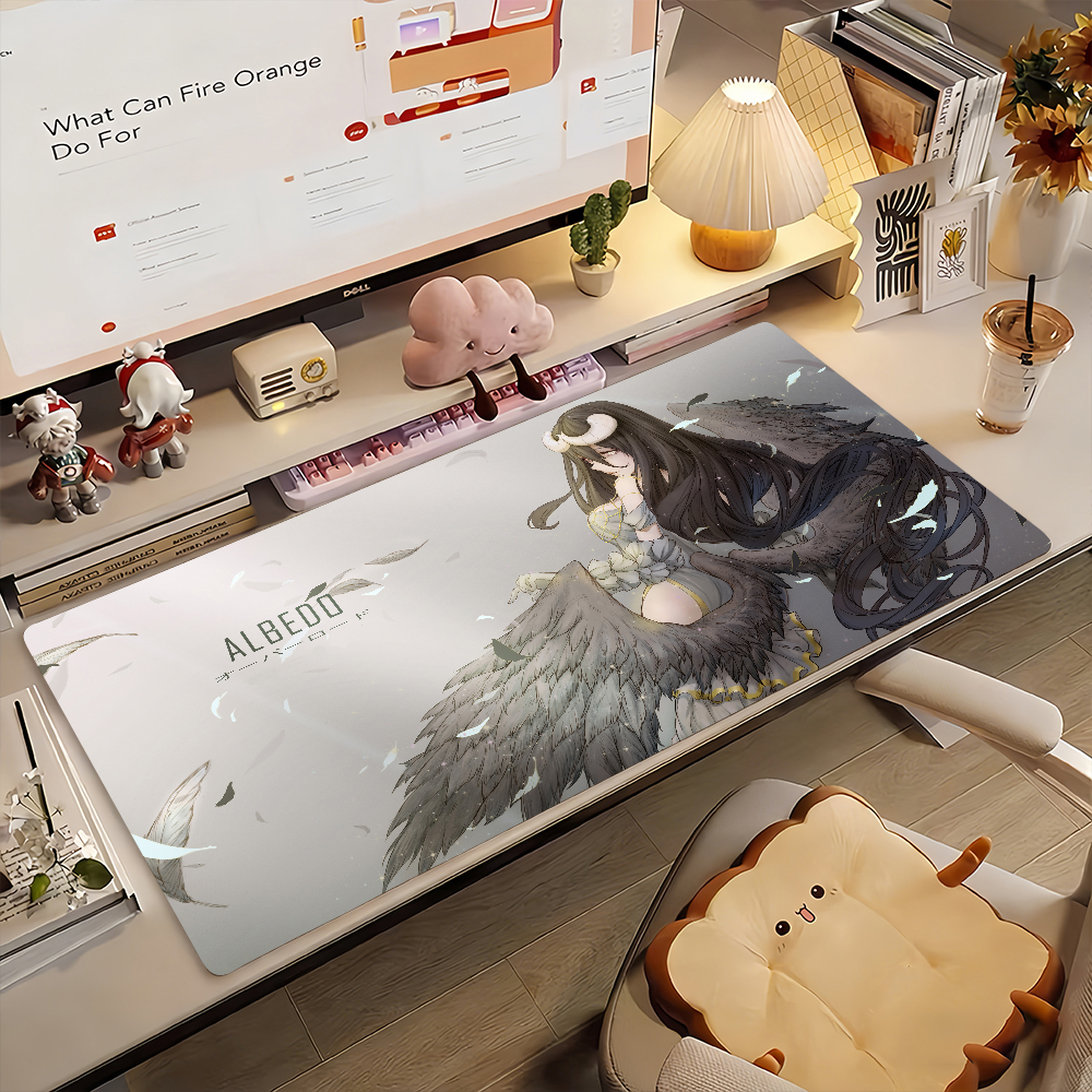 Anime O-OverlordS Albedo Mouse - Desk Setup Anime 评论和价格
