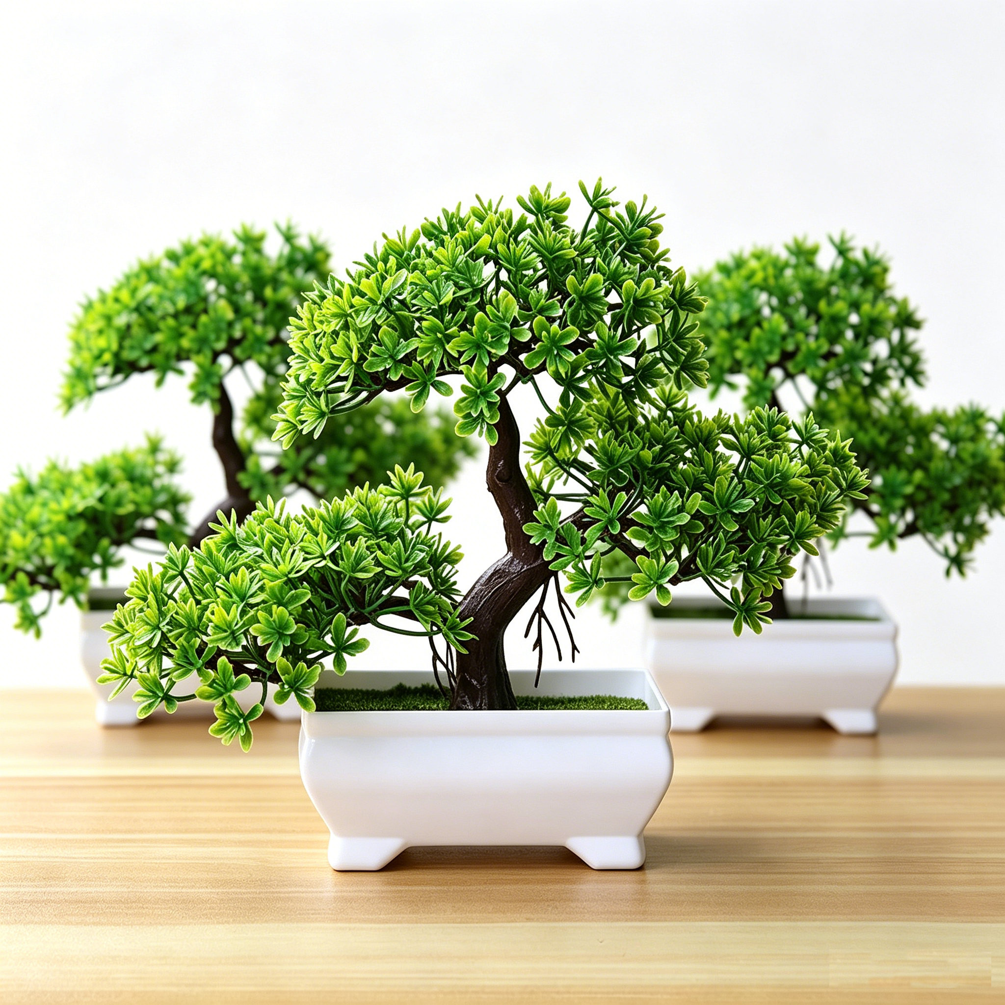 1/2Pcs Artificial Bonsai Tree  - Desk Setup Plants 评论和价格