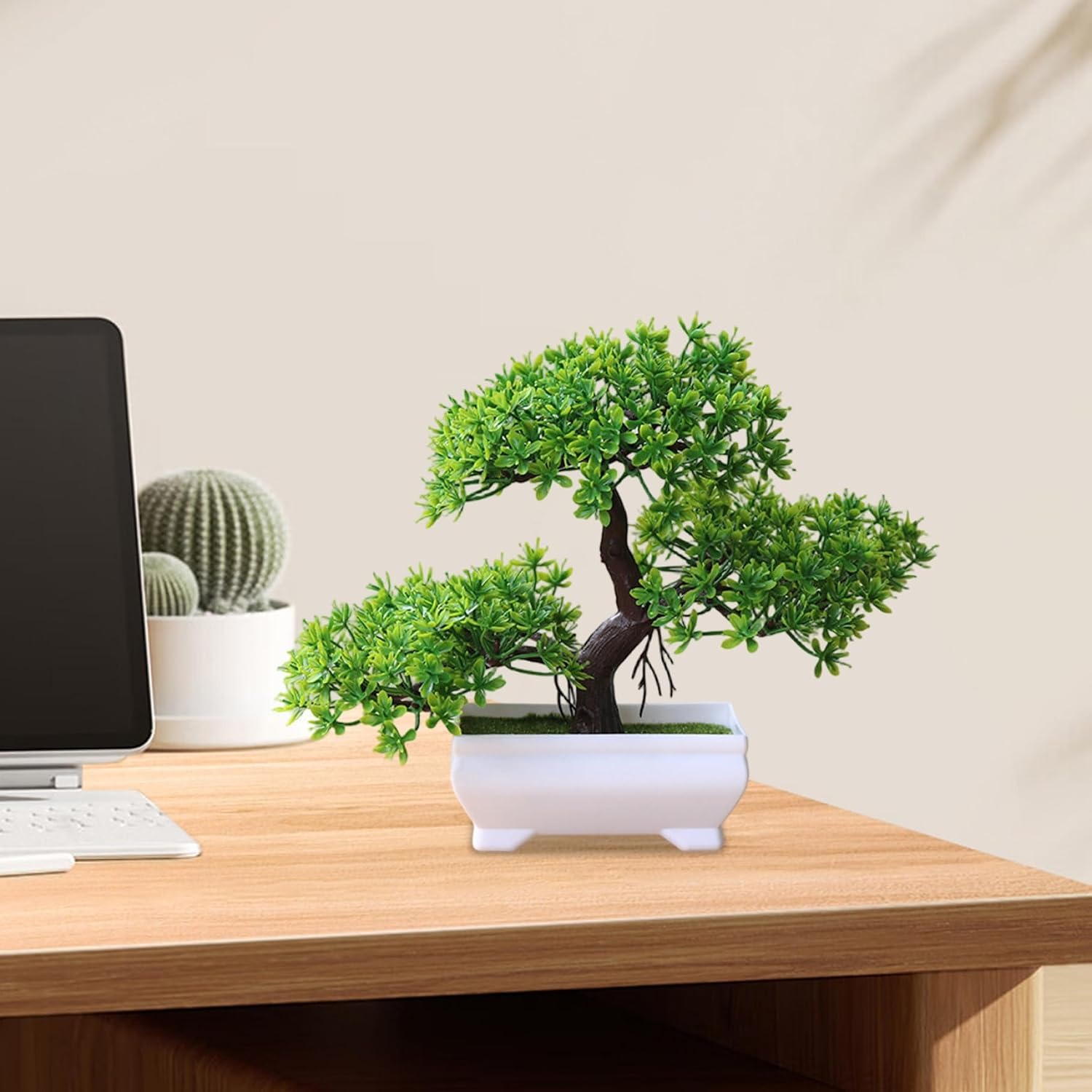 1/2Pcs Artificial Bonsai Tree  - Desk Setup Plants 评论和价格